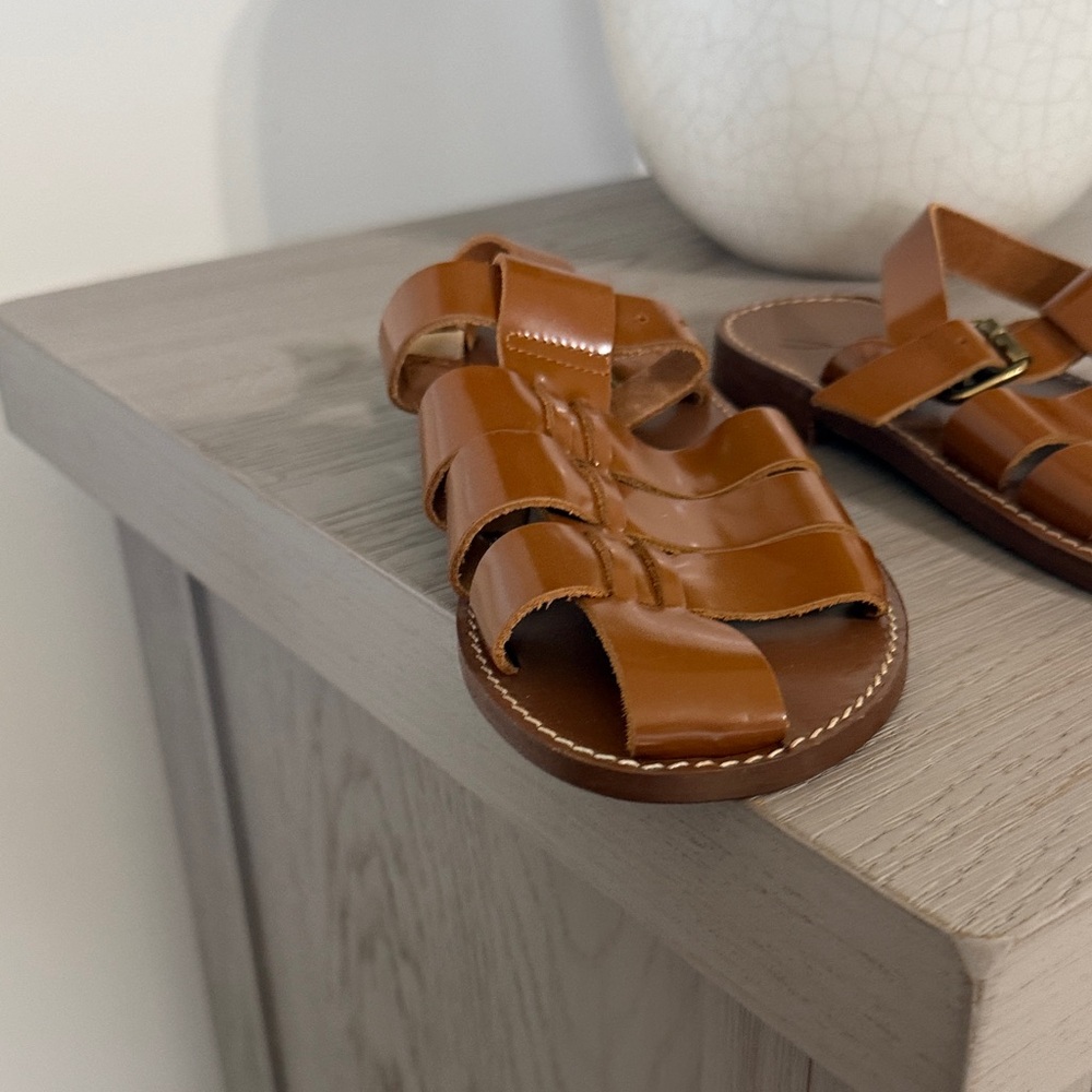Brown Leather woman Sandals